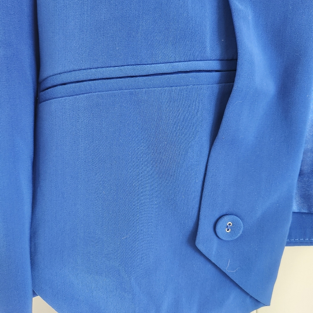 Cobalt Royal Blue Blazer NWT | Open Front Workwear Career Jacket Size S F21 - Picture 3 of 5